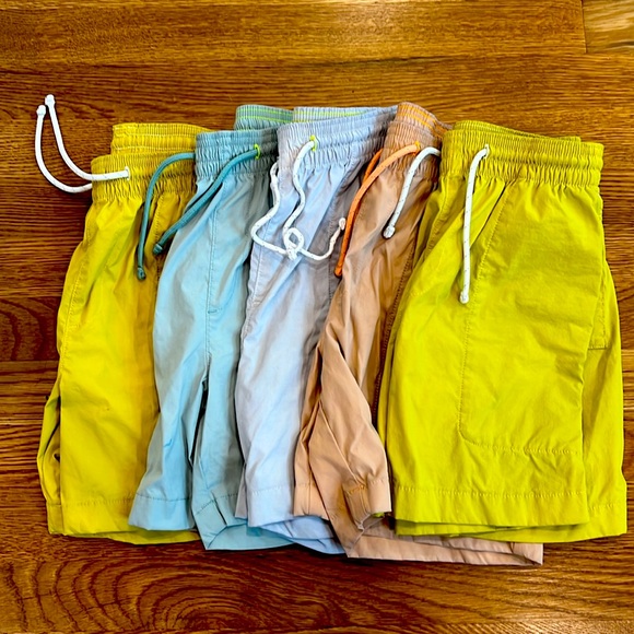 Bundle of Five pairs j crew boys nylon shorts size 10 - Picture 2 of 3
